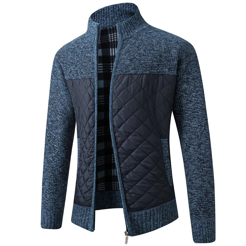 Quilted Cardigan Jacket | Knit & Quilted | Stylish and Warm