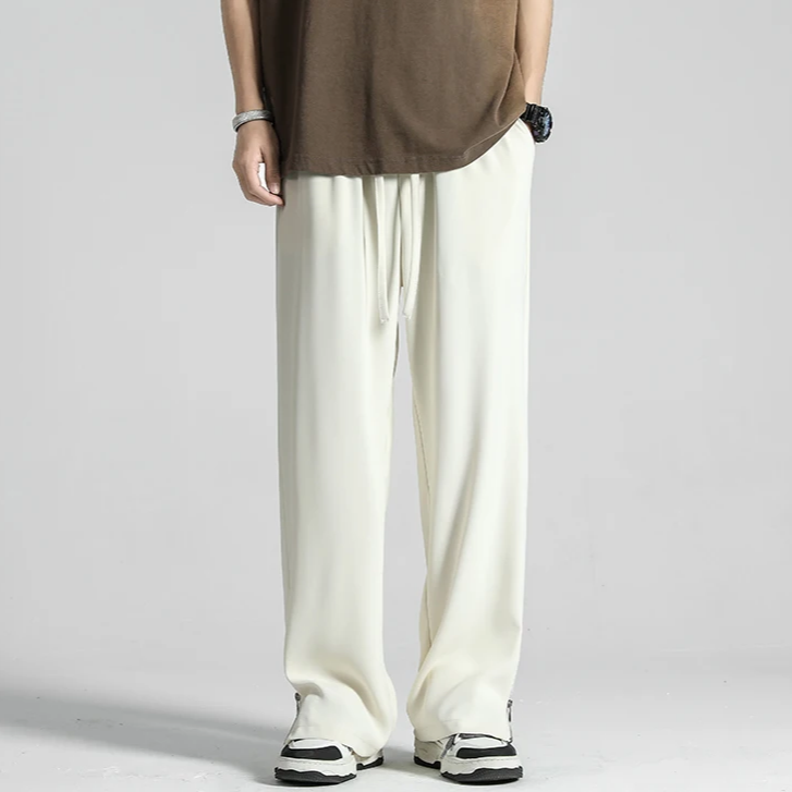 Wide-Leg Lounge Pants | Soft Polyester | Relaxed Fit