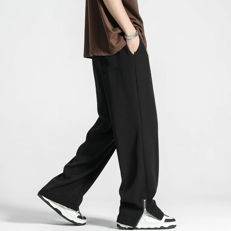 Wide-Leg Lounge Pants | Soft Polyester | Relaxed Fit