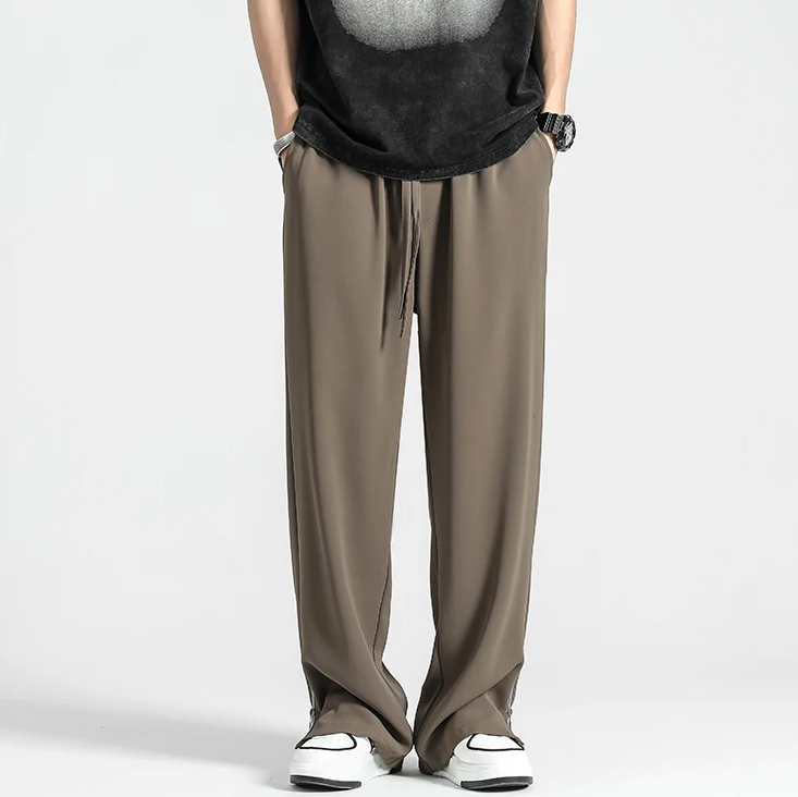 Wide-Leg Lounge Pants | Soft Polyester | Relaxed Fit