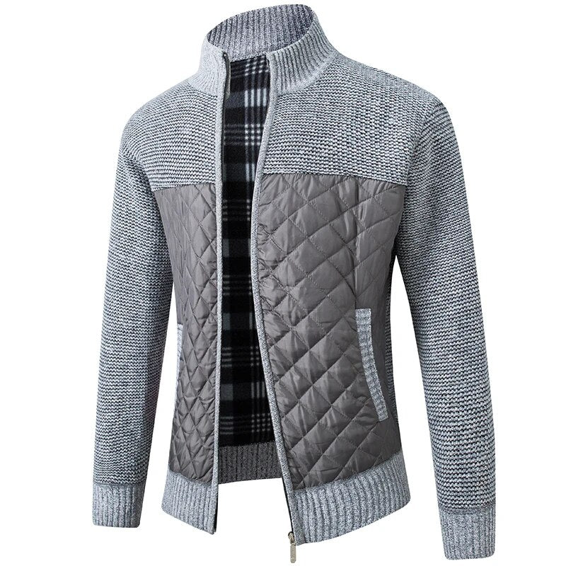Quilted Cardigan Jacket | Knit & Quilted | Stylish and Warm