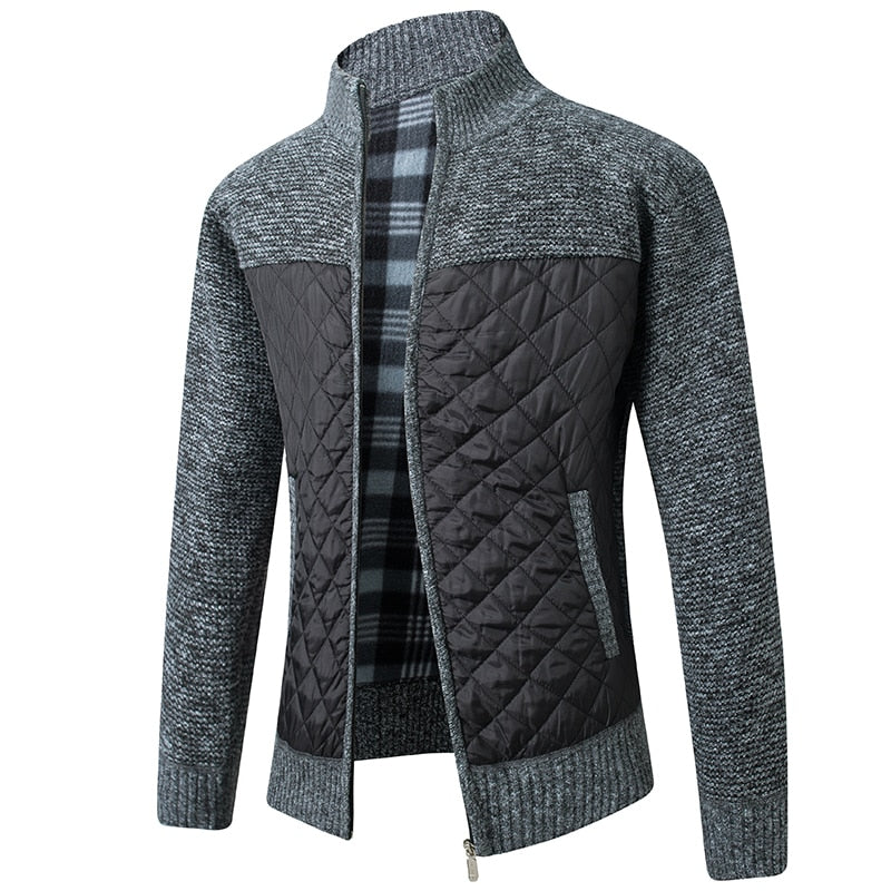 Quilted Cardigan Jacket | Knit & Quilted | Stylish and Warm