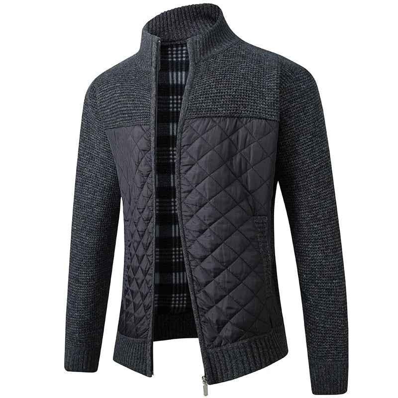 Quilted Cardigan Jacket | Knit & Quilted | Stylish and Warm