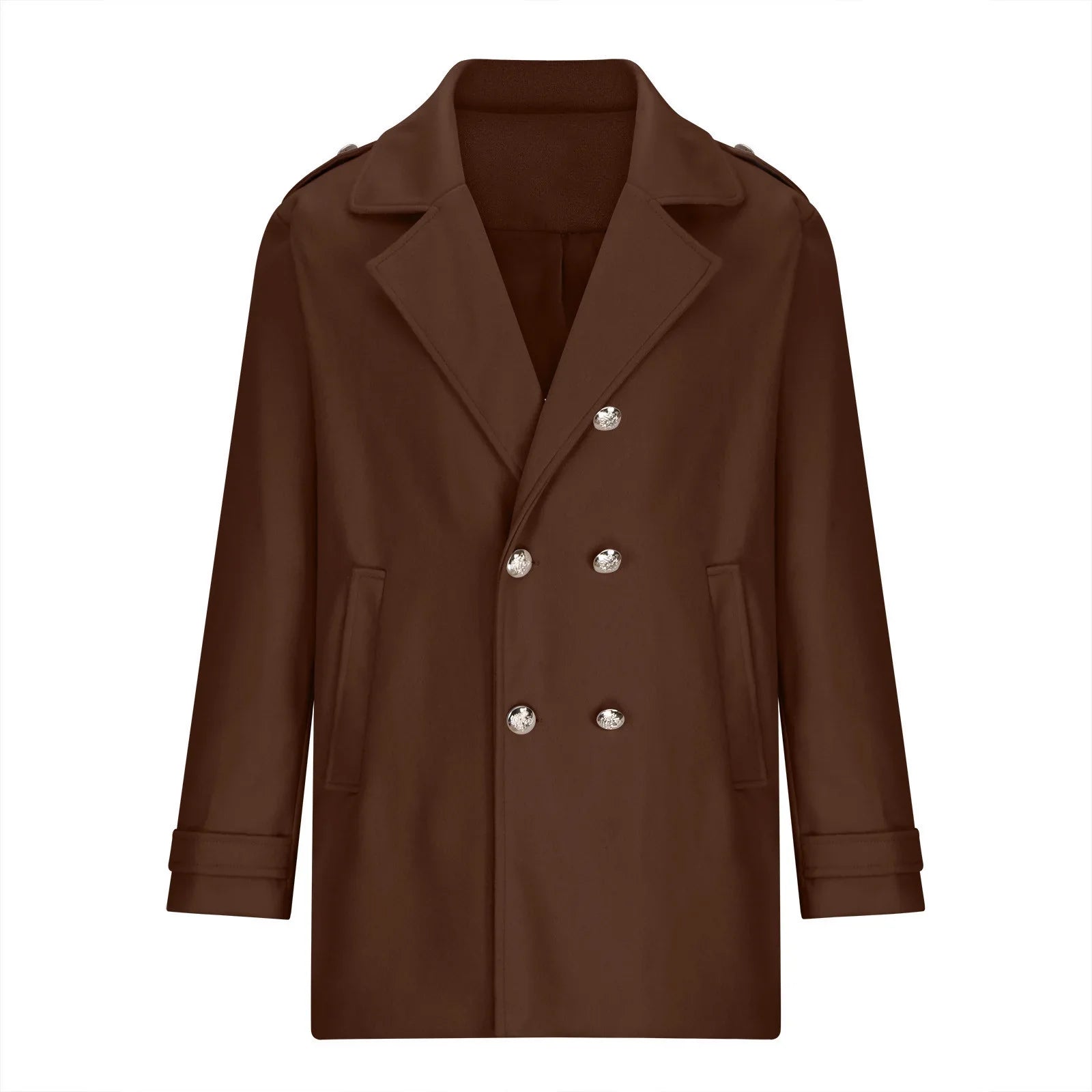 Double-Breasted Trench Coat | Wool Blend | Timeless and Sophisticated