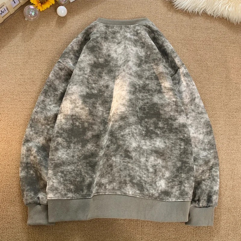 Tie-Dye Oversized Sweatshirt | Artistic Style | Comfortable Fit
