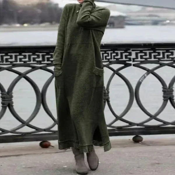 Knit Maxi Dress | High Neckline | Timeless and Cozy