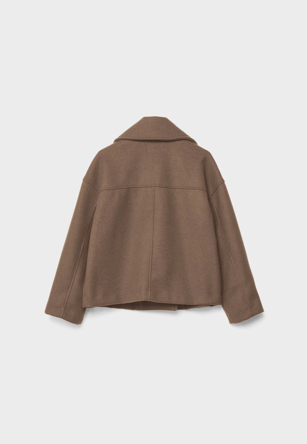 Cropped Double-Breasted Jacket | Wool-Blend | Classic Elegance