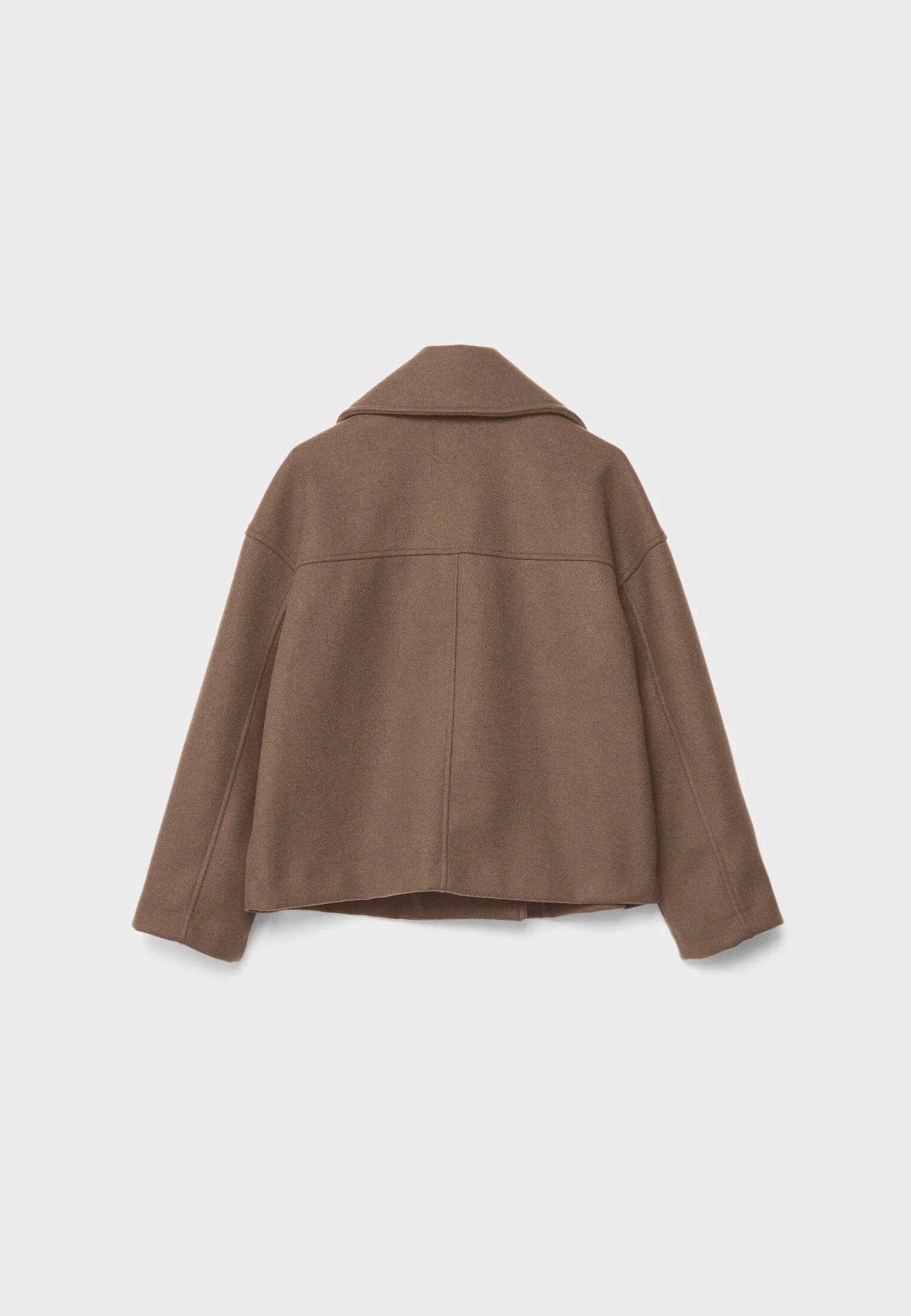 Cropped Double-Breasted Jacket | Wool-Blend | Classic Elegance