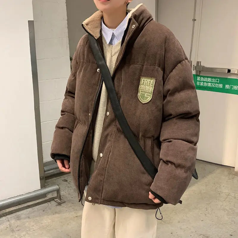 Padded Winter Jacket with Badge | Polyester | Warm and Stylish