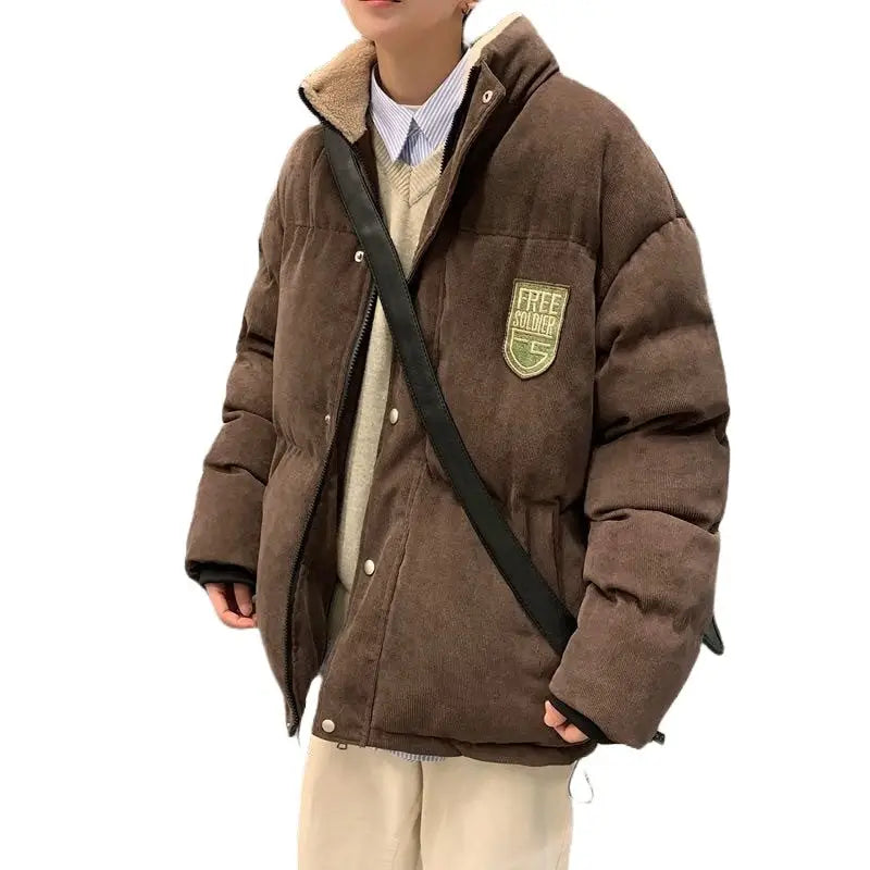 Padded Winter Jacket with Badge | Polyester | Warm and Stylish