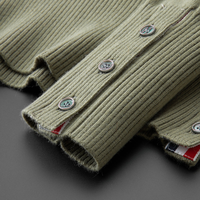 Ribbed Turtleneck Sweater | Striped Detail | Warm and Stylish