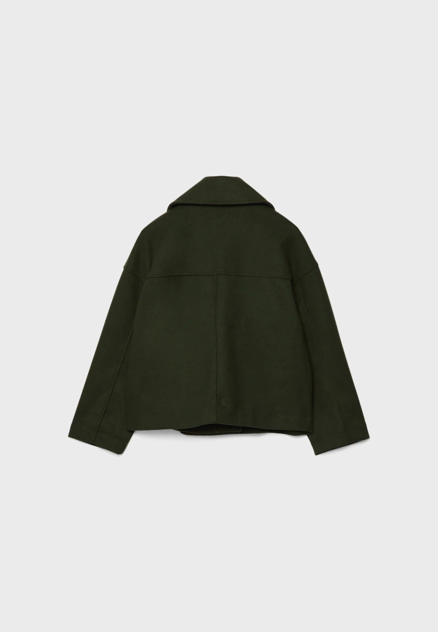 Cropped Double-Breasted Jacket | Wool-Blend | Classic Elegance