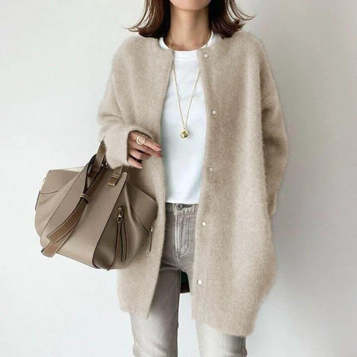 Oversized Wool-Blend Cardigan | Relaxed Fit | Soft and Cozy