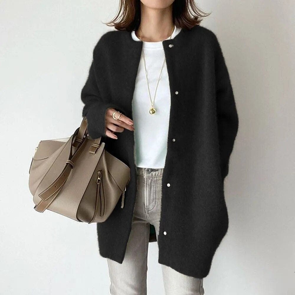 Oversized Knit Cardigan | Button-Up | Cozy and Elegant