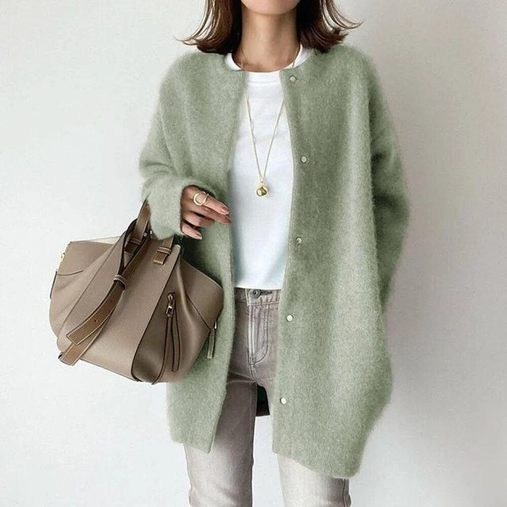 Oversized Knit Cardigan | Button-Up | Cozy and Elegant