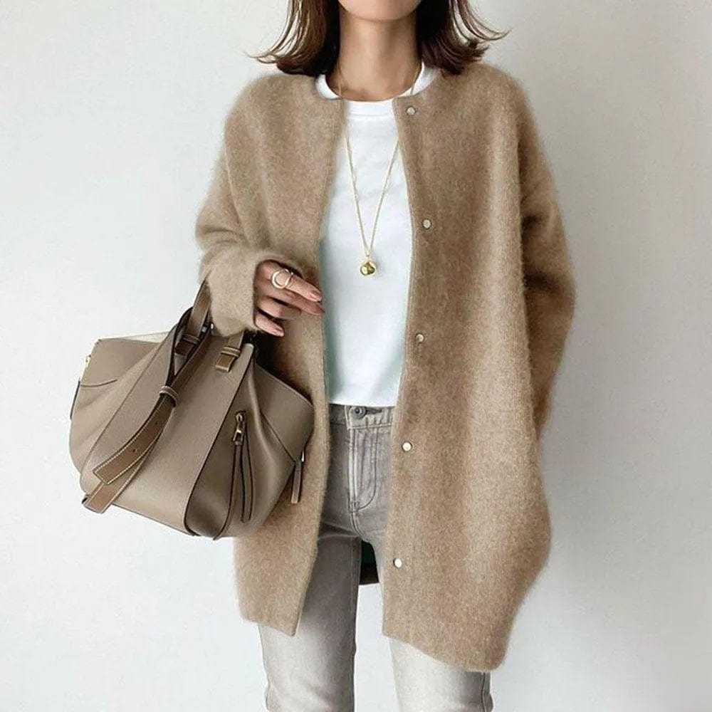 Oversized Wool-Blend Cardigan | Relaxed Fit | Soft and Cozy