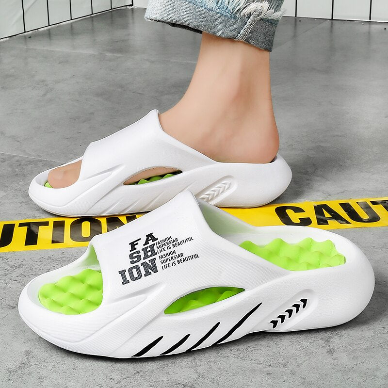 Cushioned Massage Slide Sandals | Anti-Slip Sole | Unisex Design | Everyday Relaxation