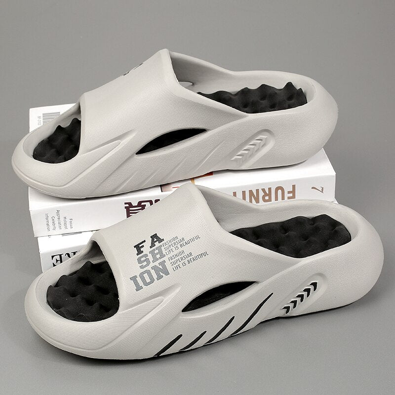 Cushioned Massage Slide Sandals | Anti-Slip Sole | Unisex Design | Everyday Relaxation