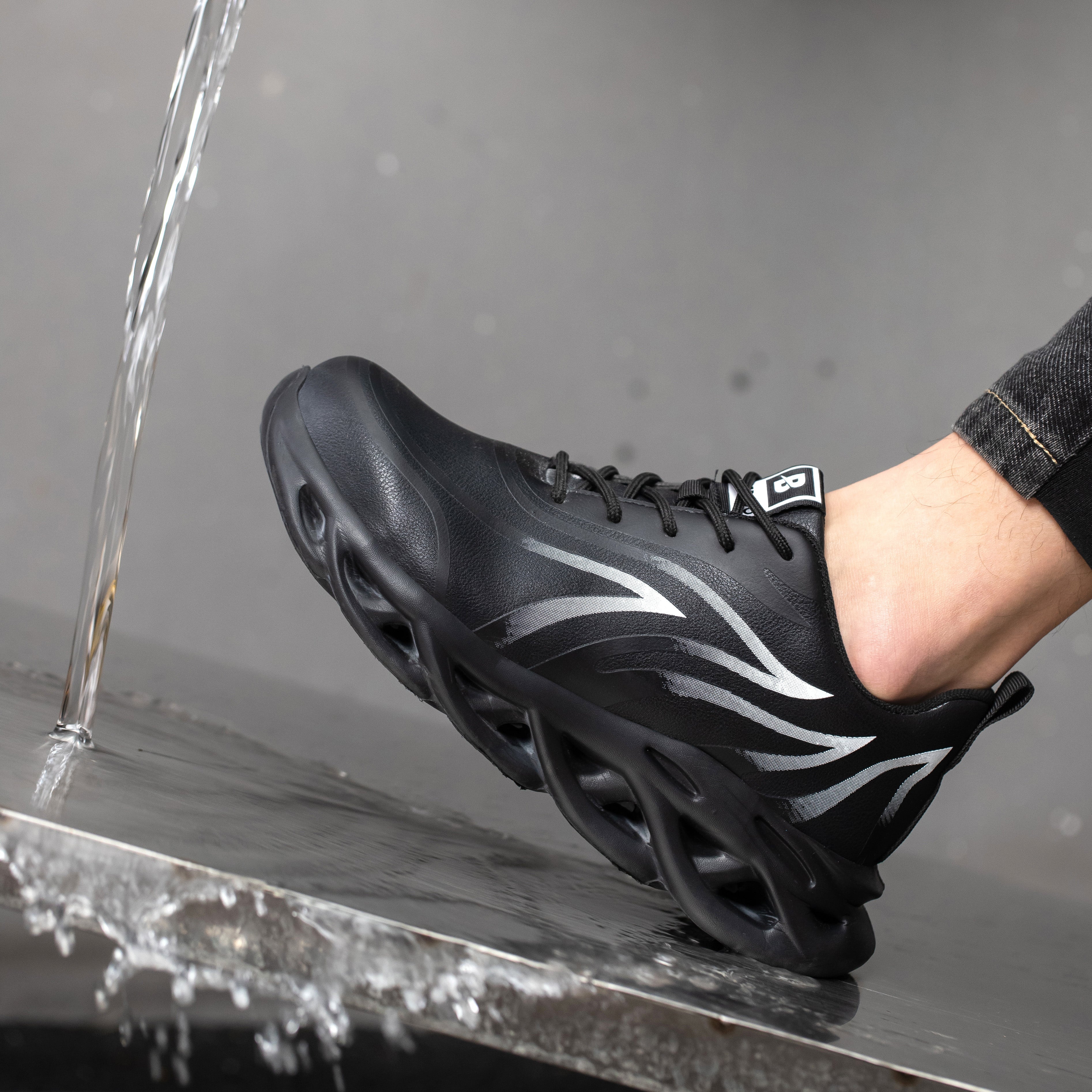 Waterproof Safety Sneakers | Steel Toe Protection | Anti-Slip Sole | Lightweight Work Shoes