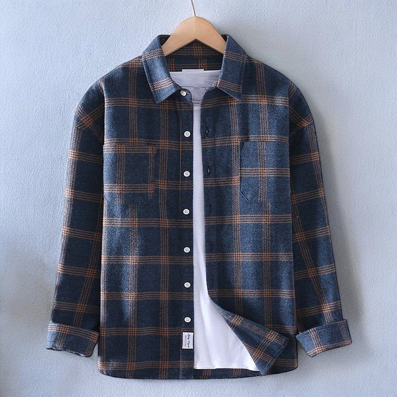 Men's Plaid Flannel Shirt | Soft Brushed Fabric | Casual Winter Essential