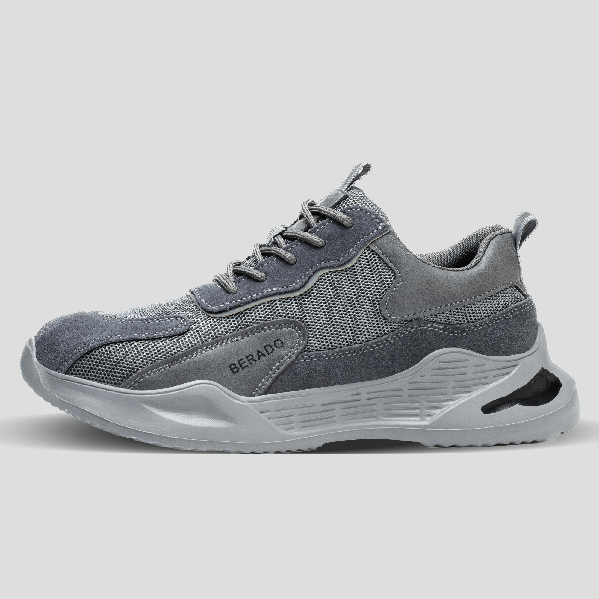 Lightweight Steel Toe Work Sneakers | Breathable Design | Anti-Slip Sole | Industrial Safety Shoes