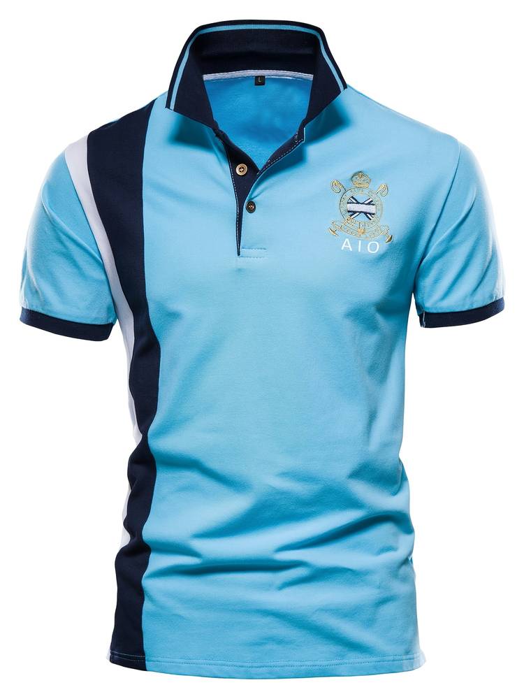 Men's Color-Block Polo Shirt | Sporty & Stylish | Casual Comfort