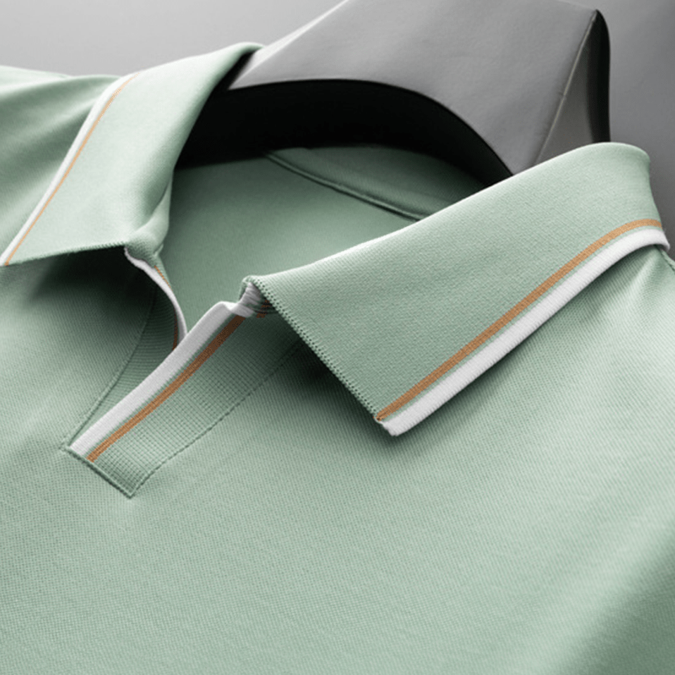 Classic Contrast Polo Shirt | Breathable Cotton Blend | Timeless Smart Style