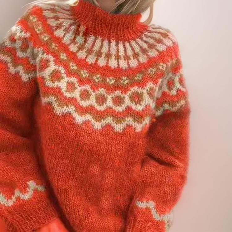 Knitted Nordic Jumper | Cosy Patterned Design | Winter Wear