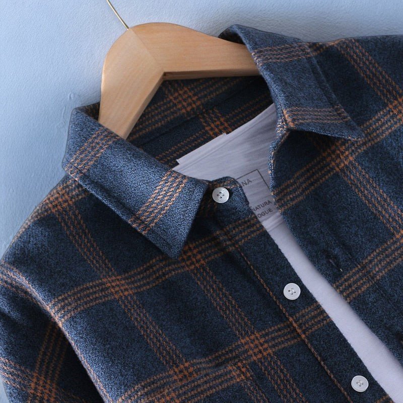 Men's Plaid Flannel Shirt | Soft Brushed Fabric | Casual Winter Essential