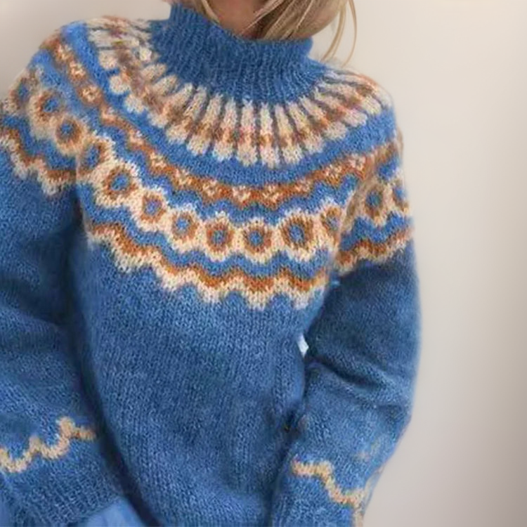 Knitted Nordic Jumper | Cosy Patterned Design | Winter Wear