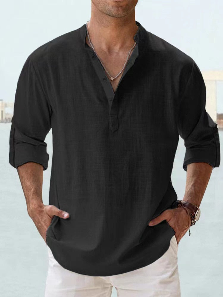Men’s Casual Linen Shirt | Lightweight & Breathable Summer Essential