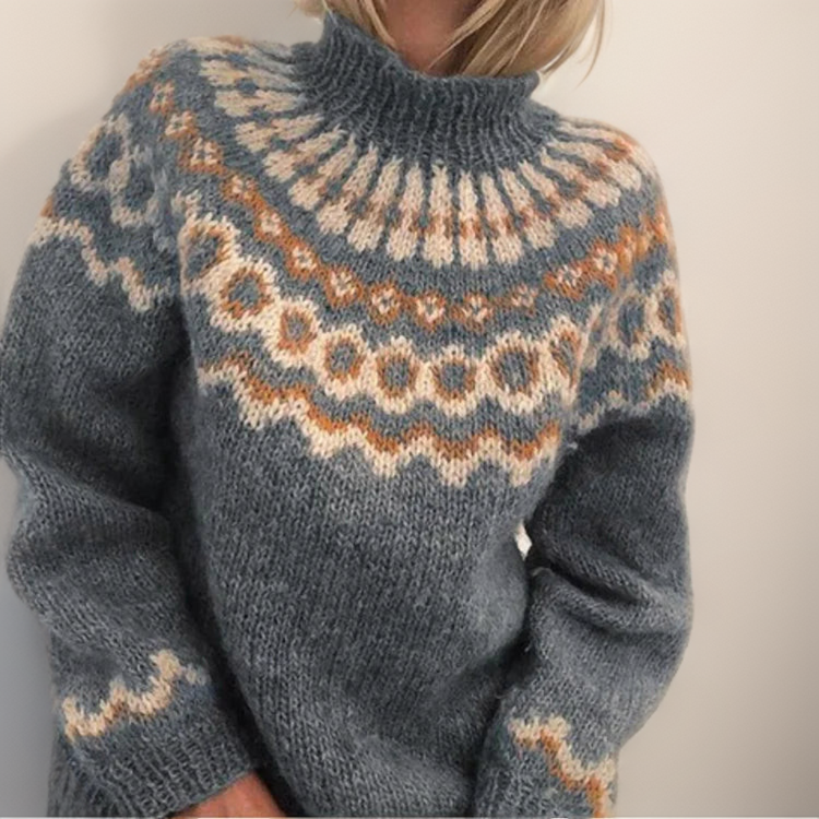 Knitted Nordic Jumper | Cosy Patterned Design | Winter Wear
