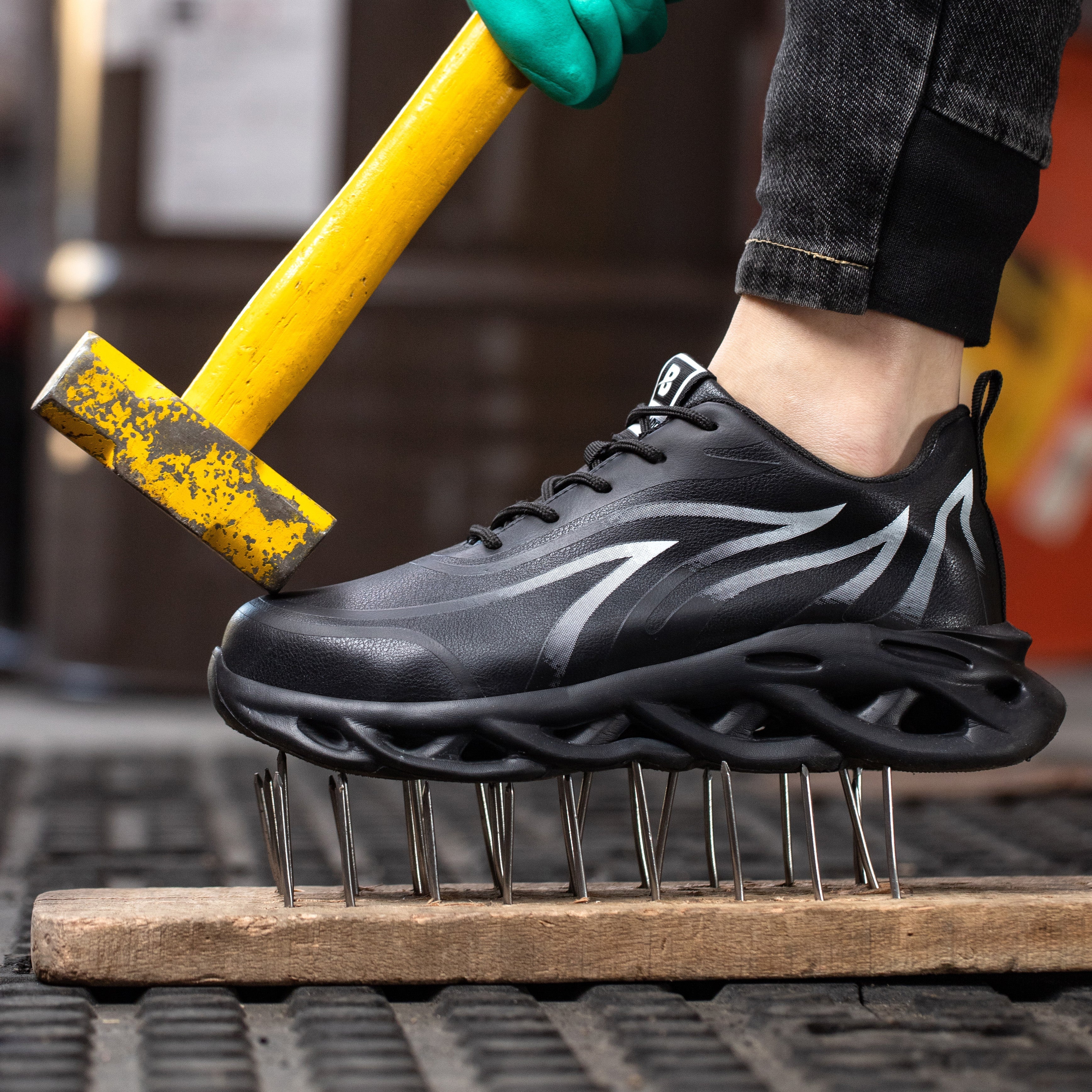 Waterproof Safety Sneakers | Steel Toe Protection | Anti-Slip Sole | Lightweight Work Shoes