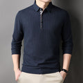 Men's Long-Sleeve Polo Shirt | Stylish Fit & Zip Collar