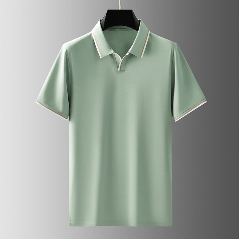 Classic Contrast Polo Shirt | Breathable Cotton Blend | Timeless Smart Style