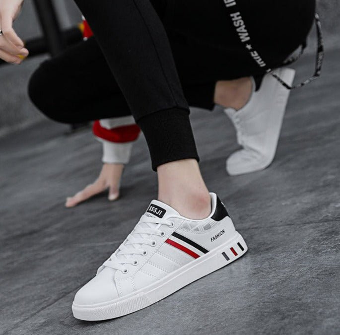 Classic Low-Top Sneakers | Lightweight Comfort | Faux Leather | Everyday Wear