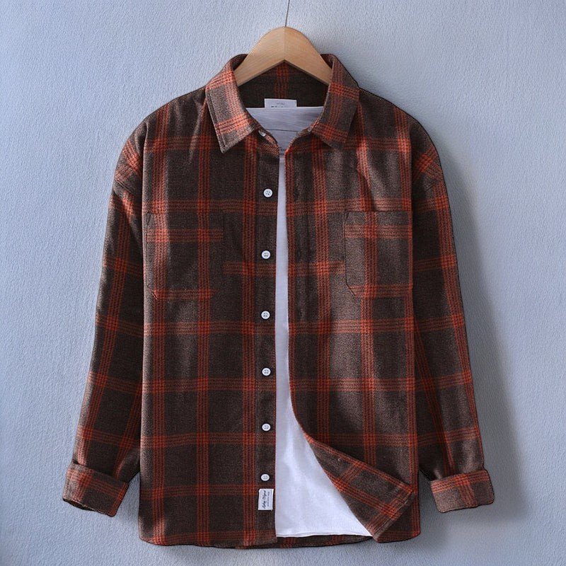 Men's Plaid Flannel Shirt | Soft Brushed Fabric | Casual Winter Essential