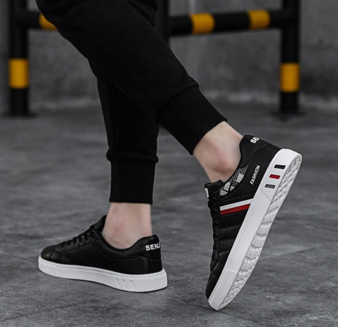 Classic Low-Top Sneakers | Lightweight Comfort | Faux Leather | Everyday Wear