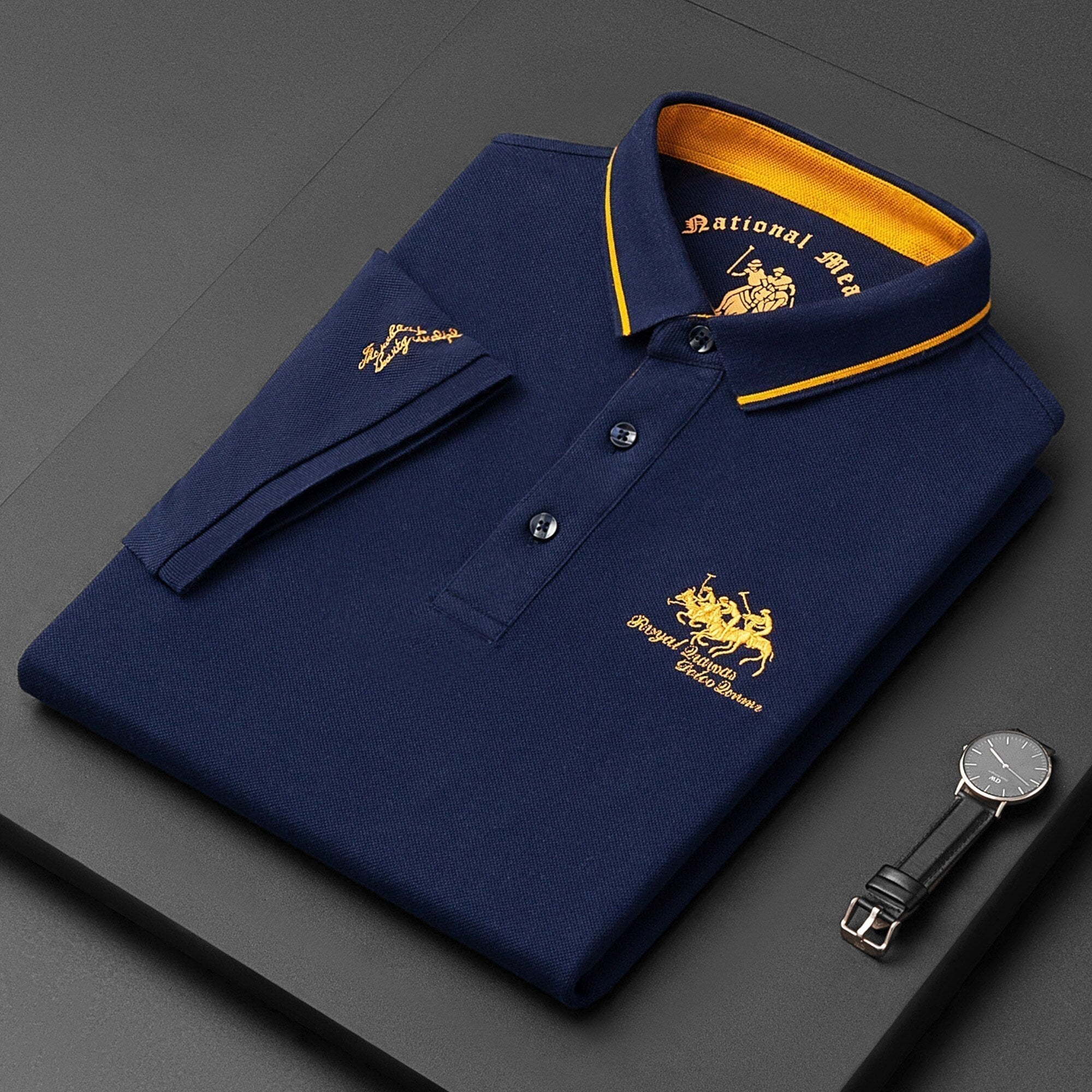 Classic Embroidered Polo Shirt | Men's Stylish and Comfortable Polo