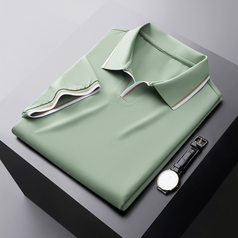 Classic Contrast Polo Shirt | Breathable Cotton Blend | Timeless Smart Style