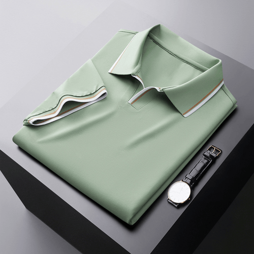 Classic Contrast Polo Shirt | Breathable Cotton Blend | Timeless Smart Style