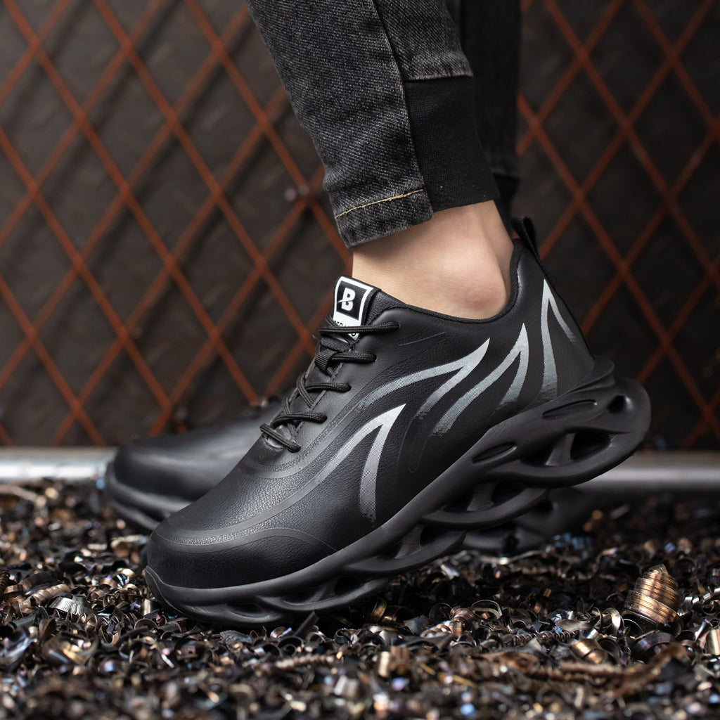 Waterproof Safety Sneakers | Steel Toe Protection | Anti-Slip Sole | Lightweight Work Shoes