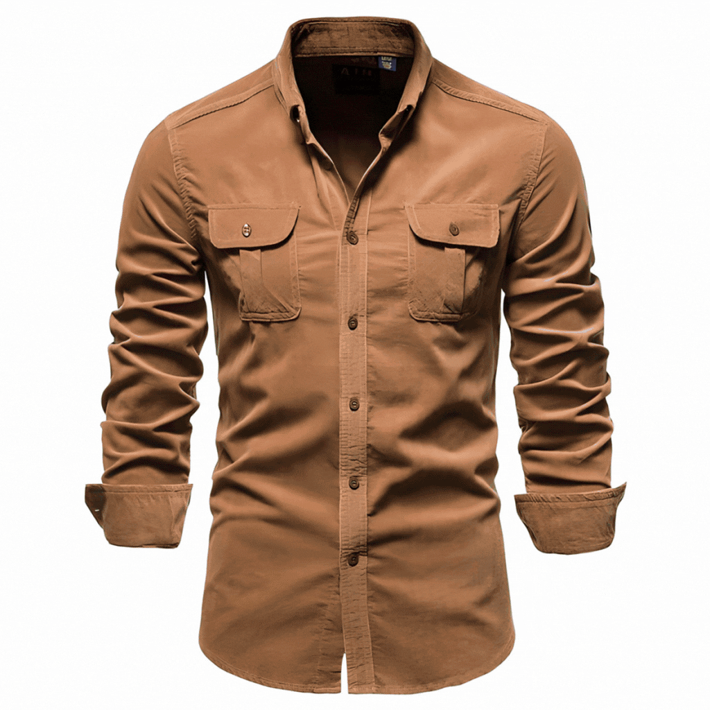 Utility Long-Sleeve Shirt | Durable Cotton Blend | Rugged and Stylish
