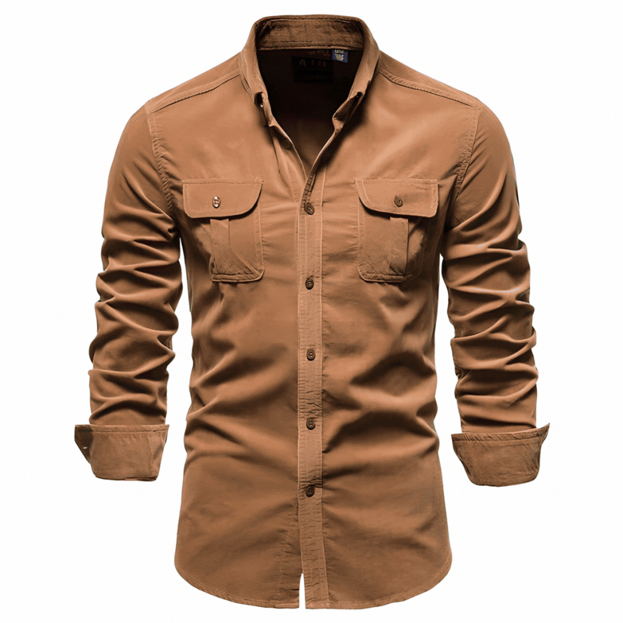 Utility Long-Sleeve Shirt | Durable Cotton Blend | Rugged and Stylish