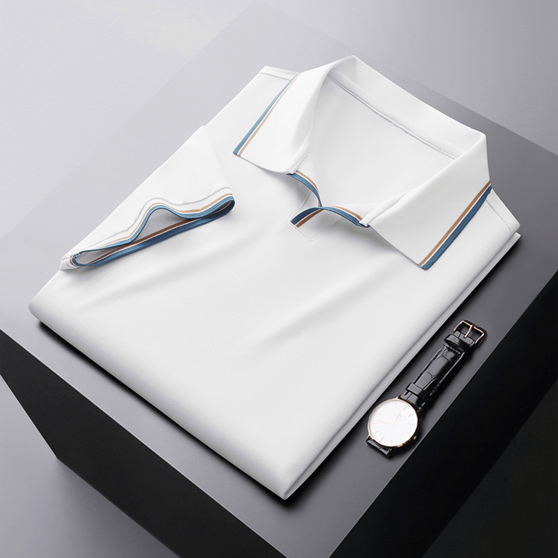 Classic Contrast Polo Shirt | Breathable Cotton Blend | Timeless Smart Style
