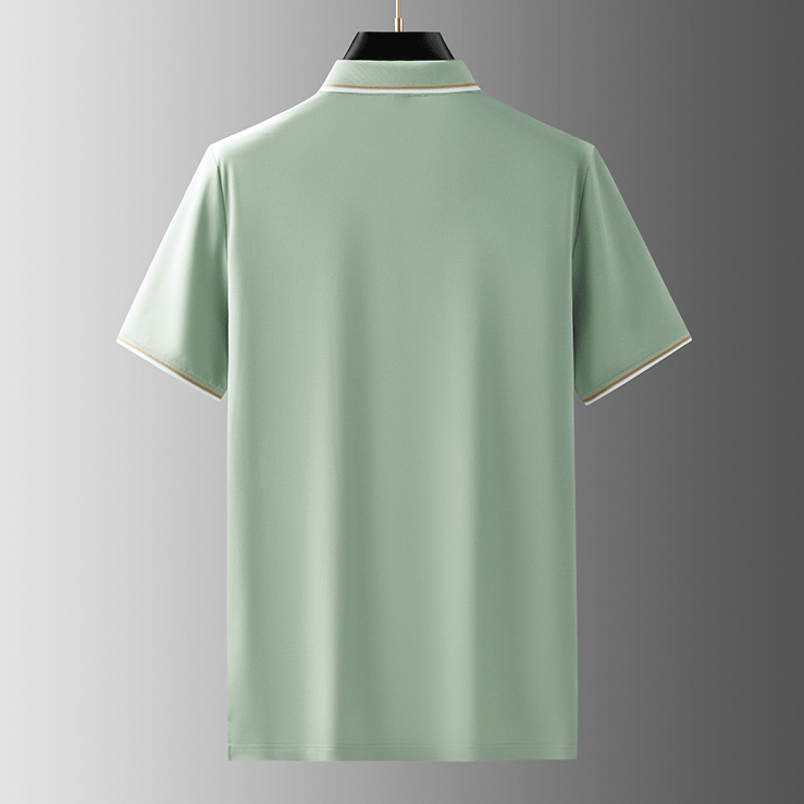 Classic Contrast Polo Shirt | Breathable Cotton Blend | Timeless Smart Style