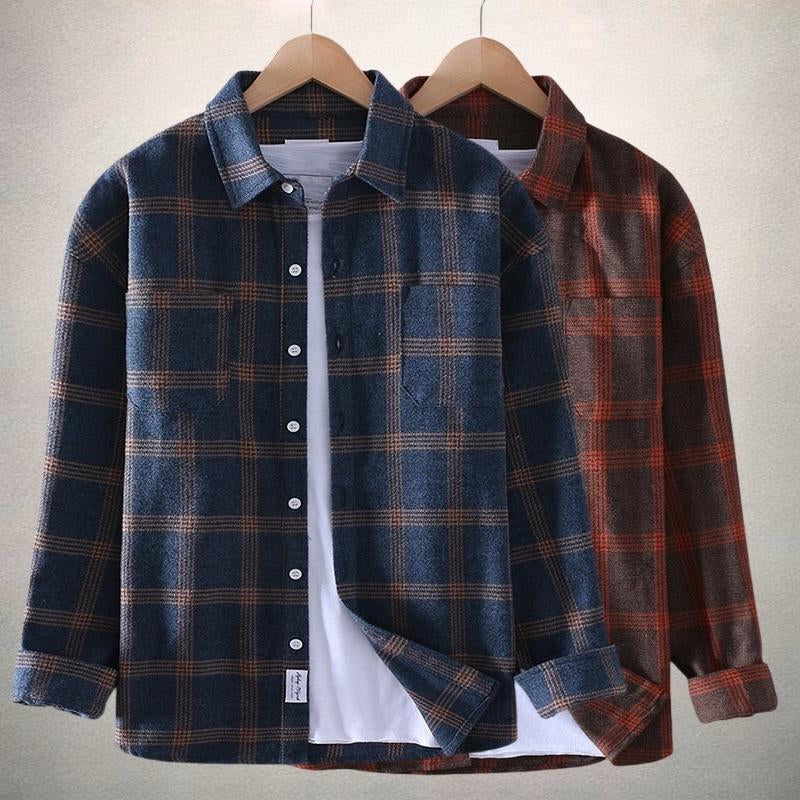 Men's Plaid Flannel Shirt | Soft Brushed Fabric | Casual Winter Essential