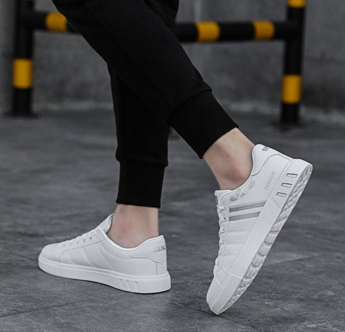 Classic Low-Top Sneakers | Lightweight Comfort | Faux Leather | Everyday Wear