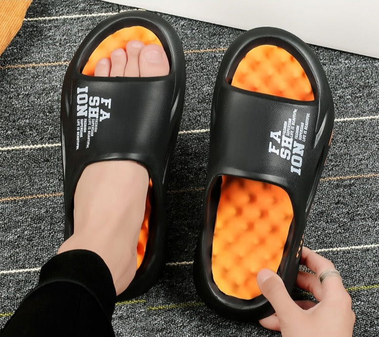 Cushioned Massage Slide Sandals | Anti-Slip Sole | Unisex Design | Everyday Relaxation