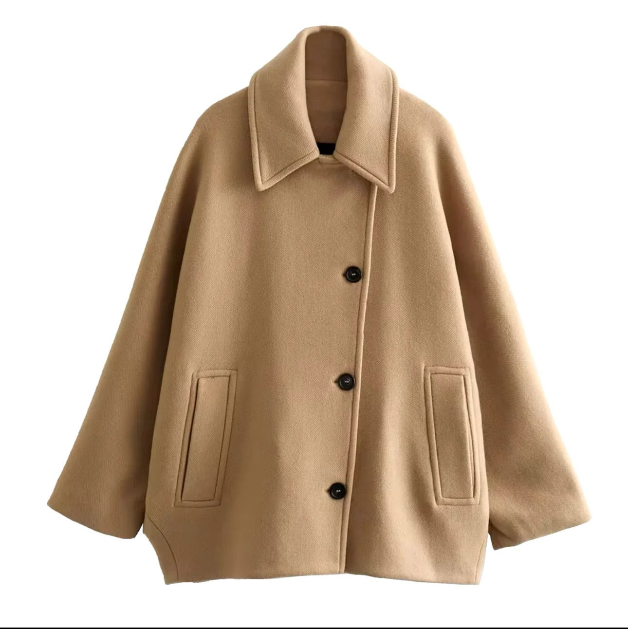 Oversized Wool-Blend Coat | Elegant & Cozy | Timeless Design